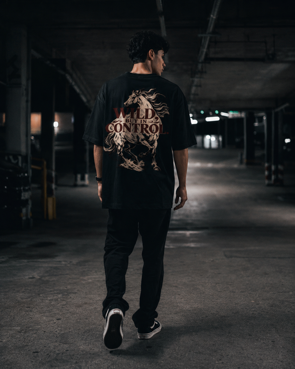 KAIZENX — Wild But In Control  Oversized Tee