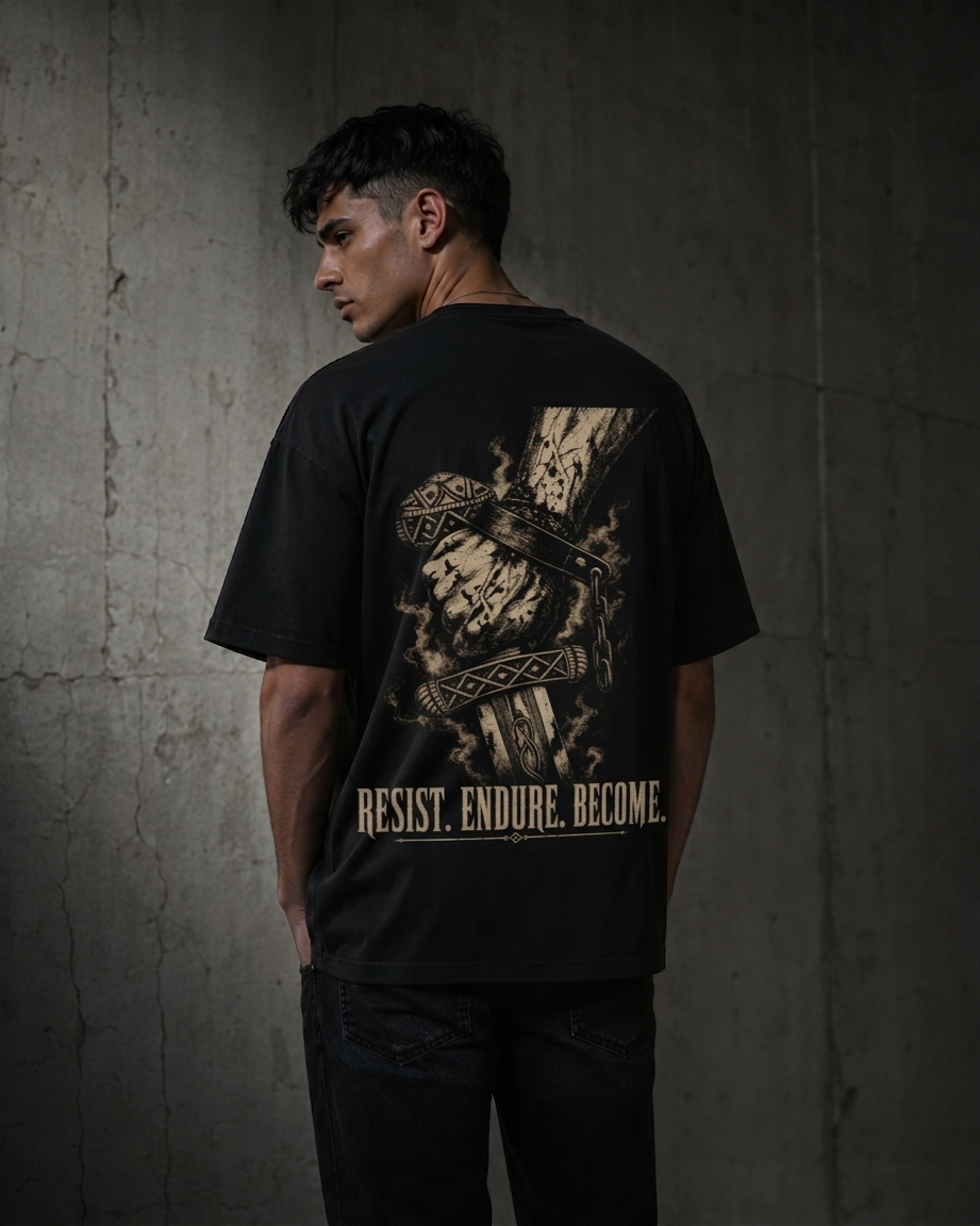 KAIZENX — Resist Endure Become Oversized Tee