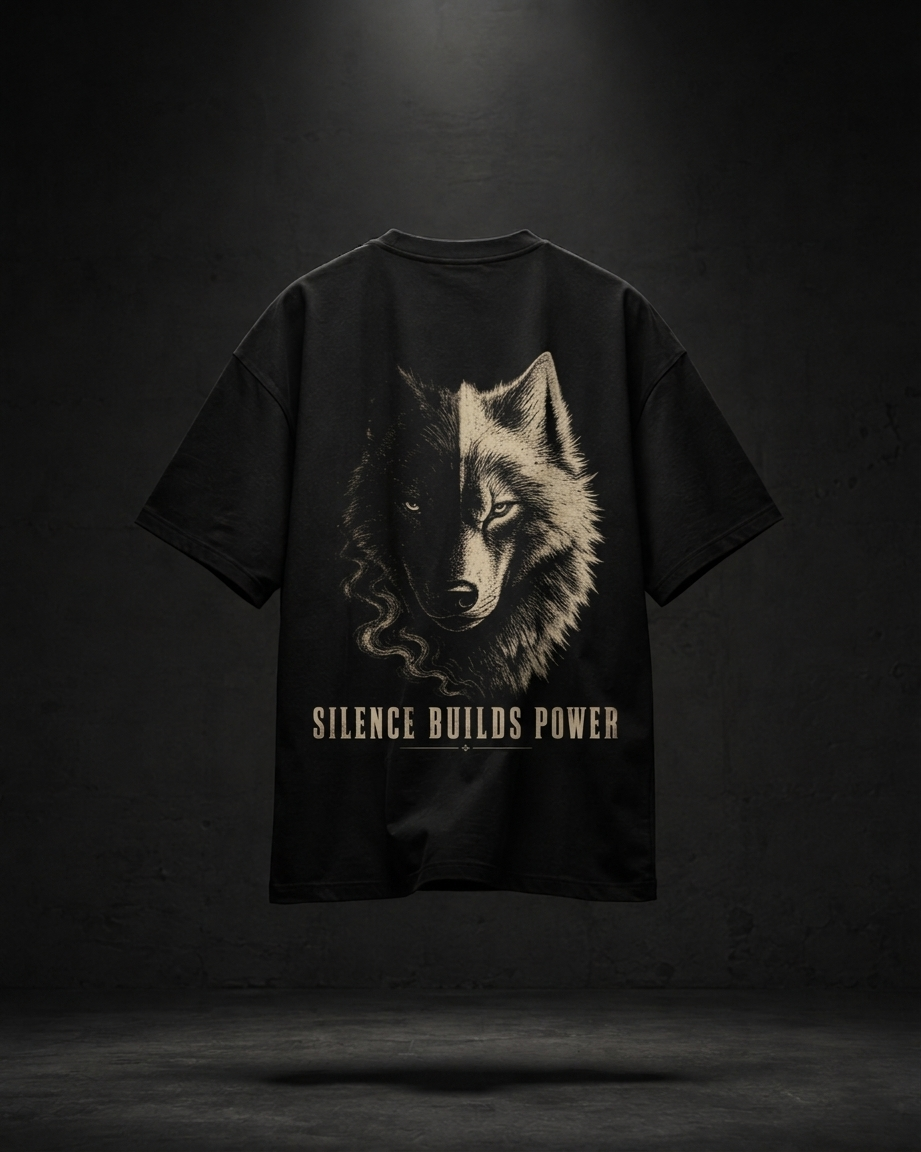 KAIZENX — Silence Builds Power Oversized Tee
