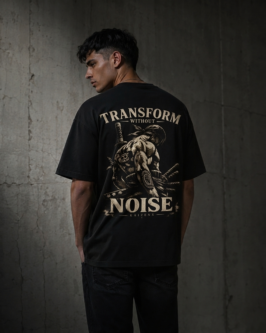 KAIZENX — Transform Without Noise Oversized Tee