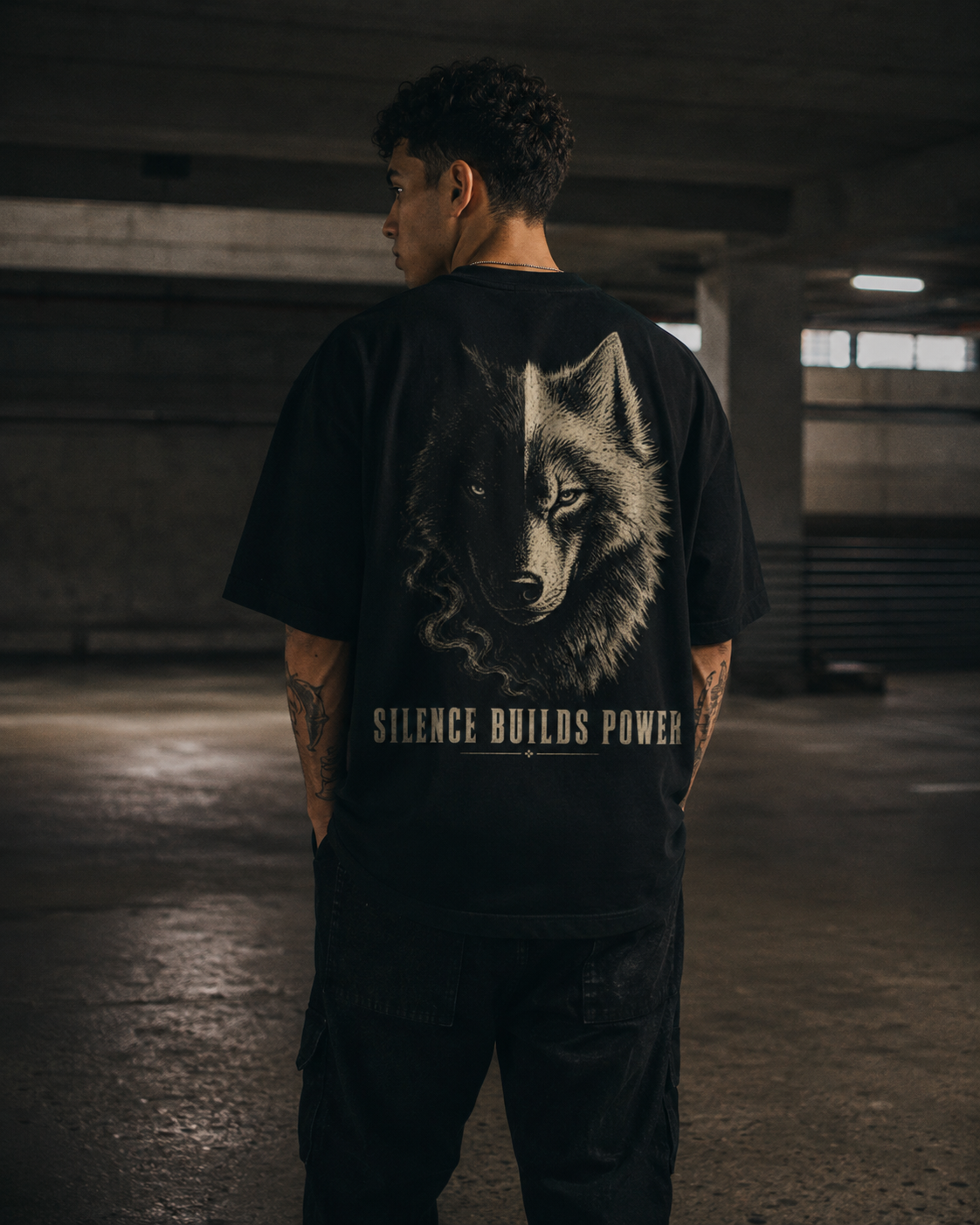 KAIZENX — Silence Builds Power Oversized Tee